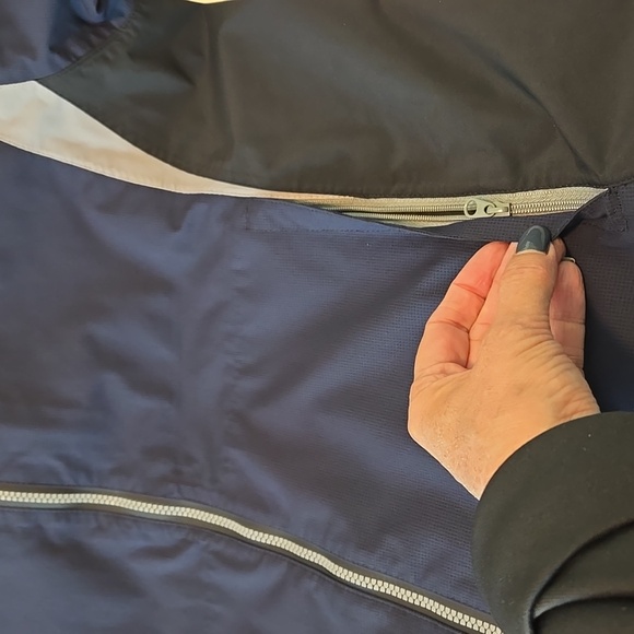 MEN'S FOOTJOY DRYJOYS NAVY GOLF JACKET SIZE SMALL - Picture 6 of 13